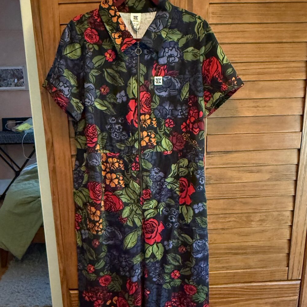 Lucy & Yak - Ragan Cotton Jumpsuit in Maria Print- NWT size US 14